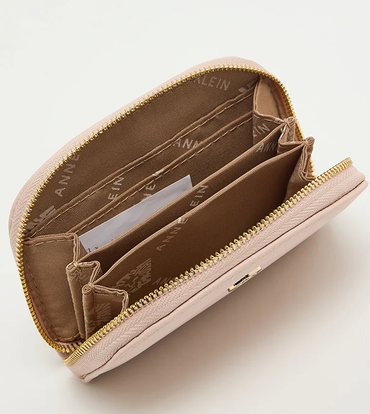 ANNE KLEIN  Anne Klein Logo Detail Zip-around Card Holder for Women | Best Price UAE